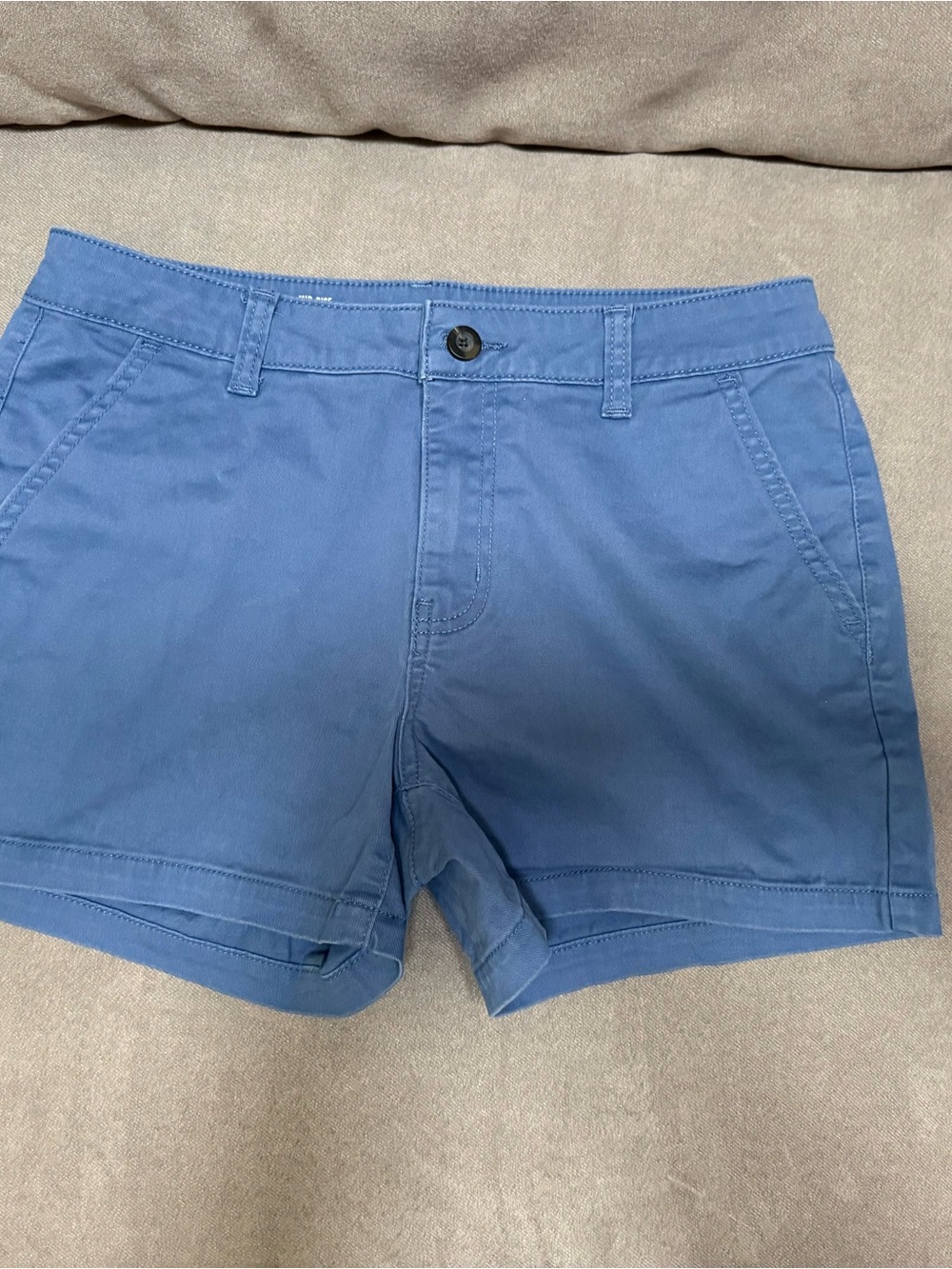 a.n.a Women's Mid-Rise Shortie Short - Blue